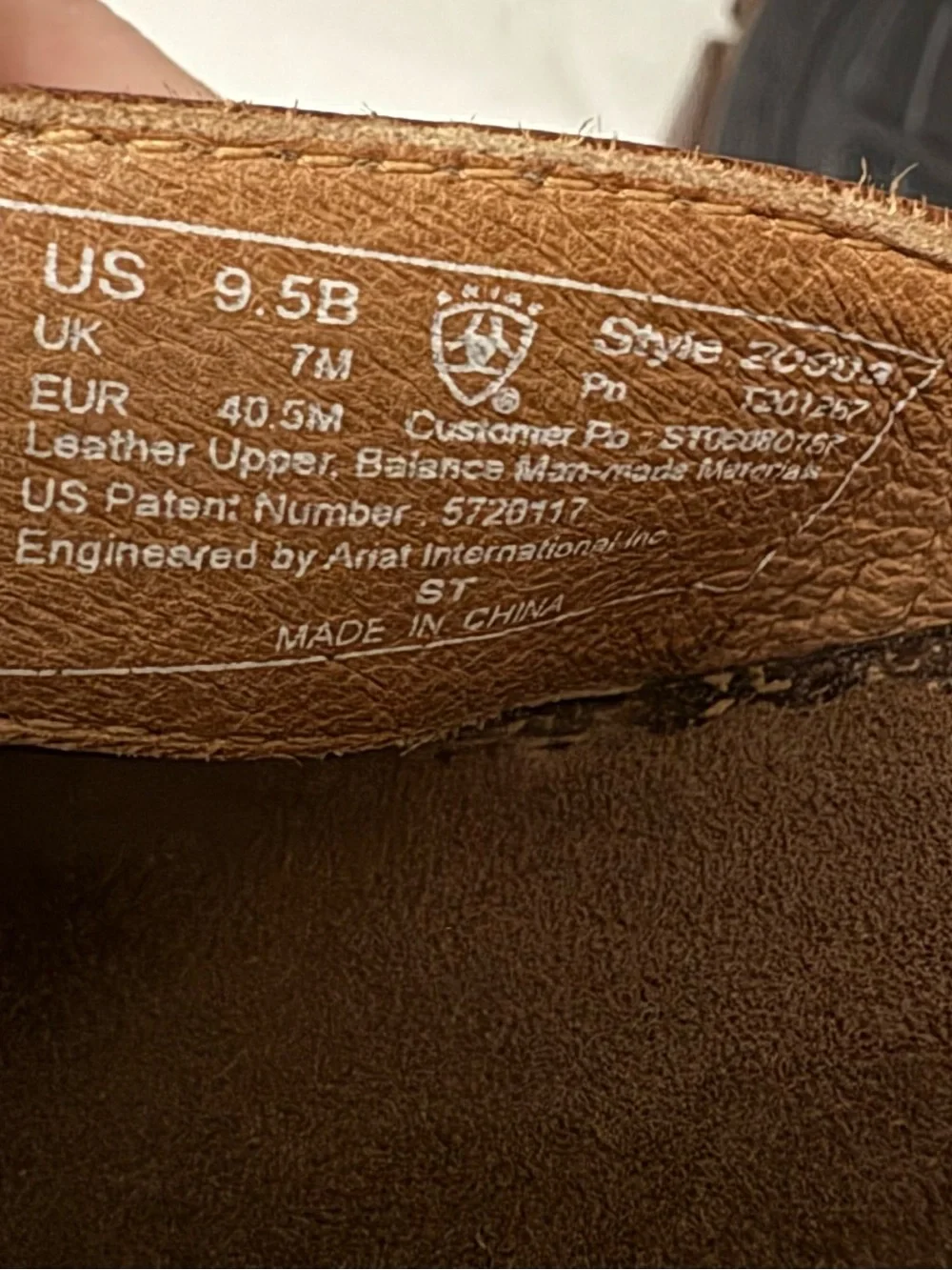 Ariat ember brown